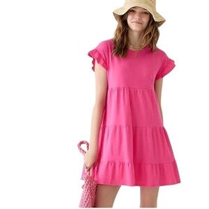 J. Crew - Tiered Dress in Broken-In Jersey Sz XL